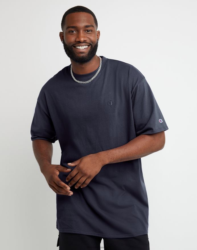 Champion klassisk t-shirt broderet c-logo (stor og høj) V6J66611 flåde