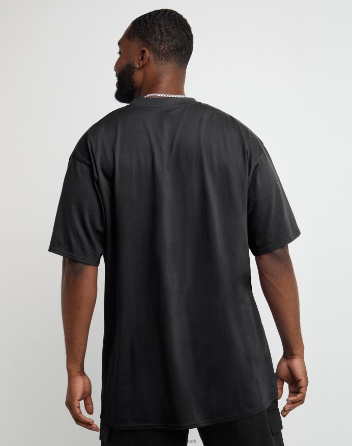 Champion klassisk t-shirt broderet c-logo (stor og høj) V6J66612 sort