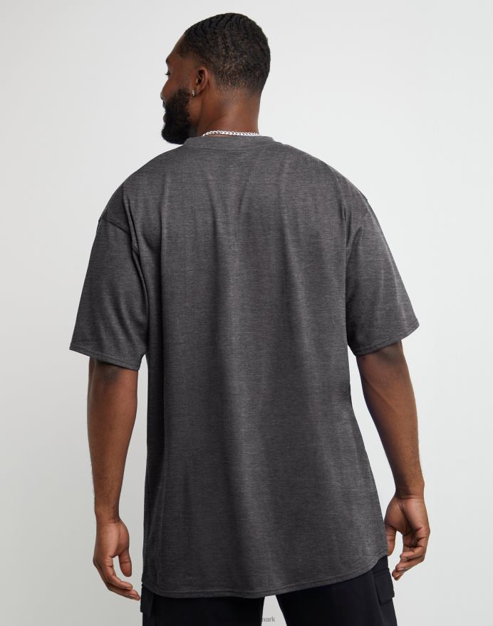 Champion klassisk t-shirt broderet c-logo (stor og høj) V6J66613 granitlyng