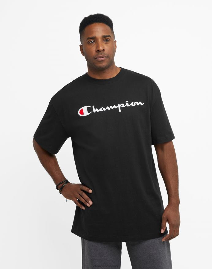 Champion klassisk t-shirt grafik (stor og høj) V6J66633 sort