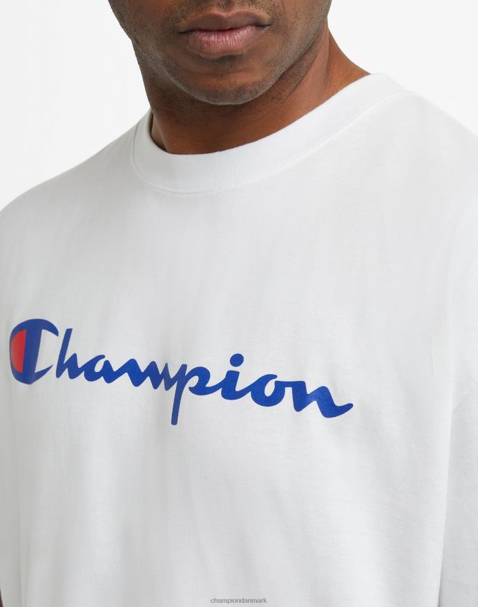 Champion klassisk t-shirt grafik (stor og høj) V6J66634 hvid