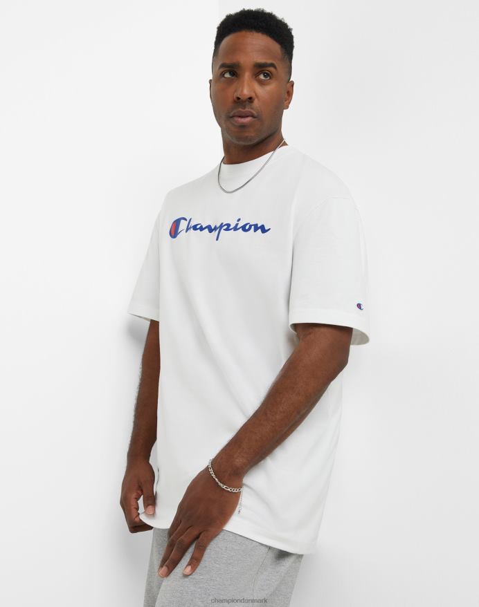 Champion klassisk t-shirt grafik (stor og høj) V6J66634 hvid