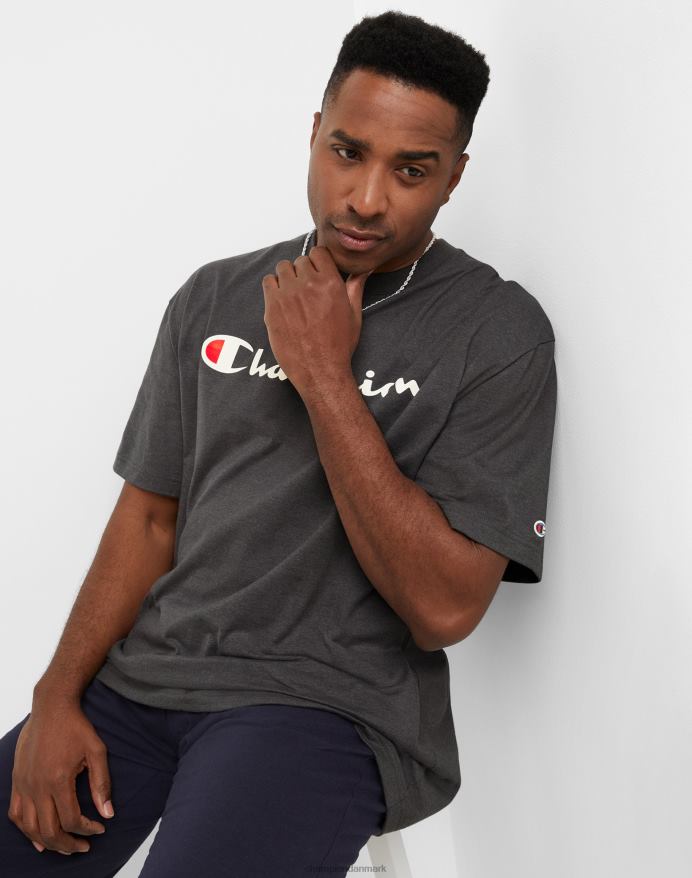 Champion klassisk t-shirt grafik (stor og høj) V6J66635 granitlyng