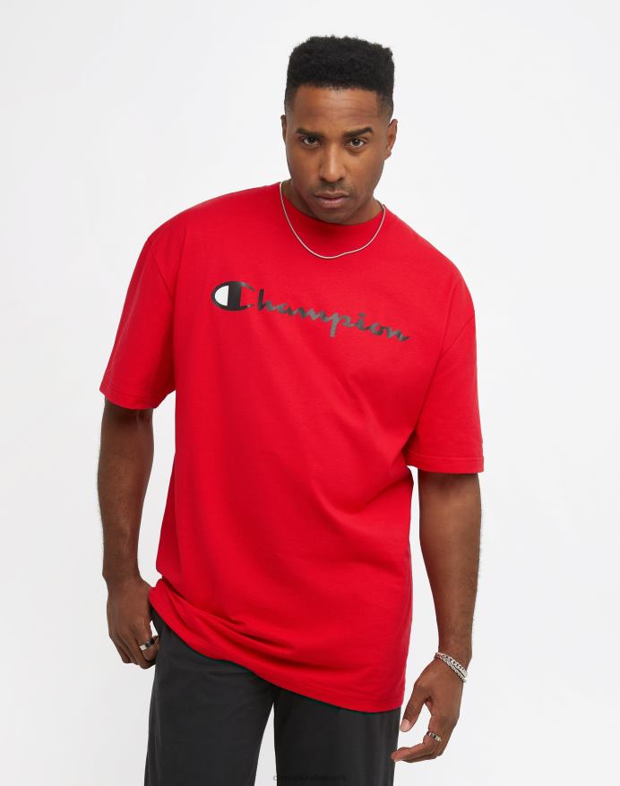 Champion klassisk t-shirt grafik (stor og høj) V6J66636 rød