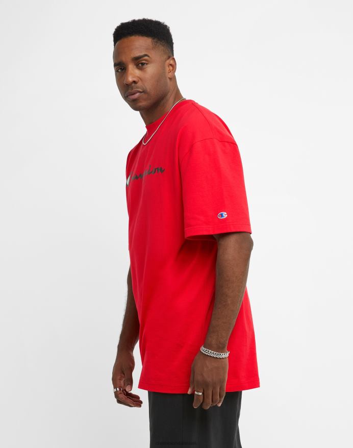 Champion klassisk t-shirt grafik (stor og høj) V6J66636 rød