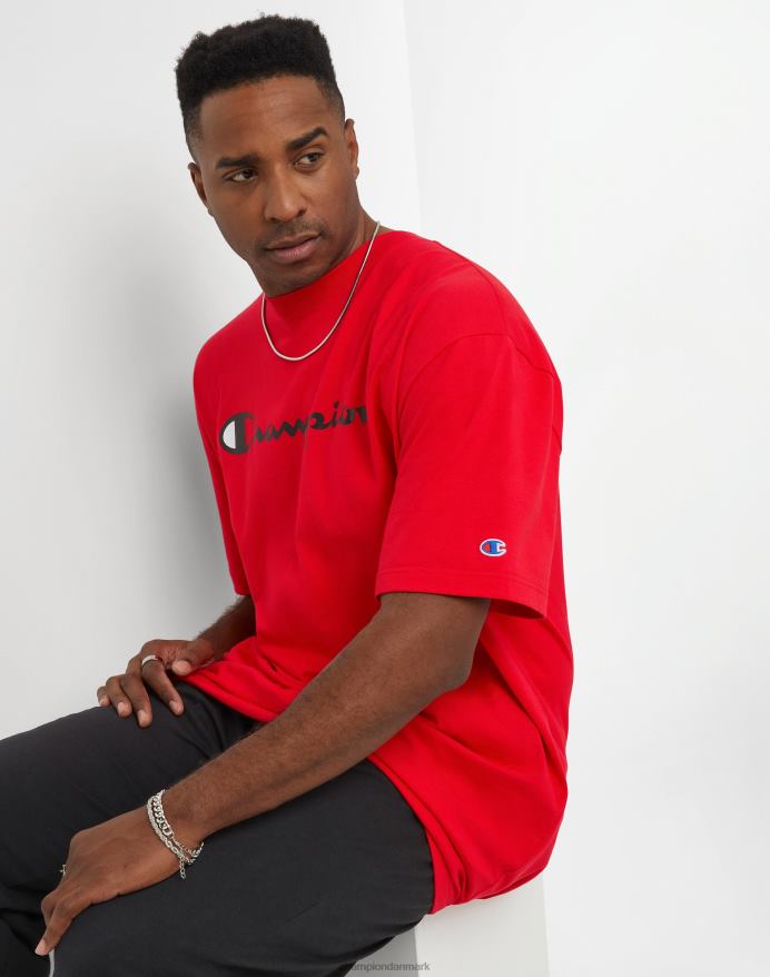 Champion klassisk t-shirt grafik (stor og høj) V6J66636 rød