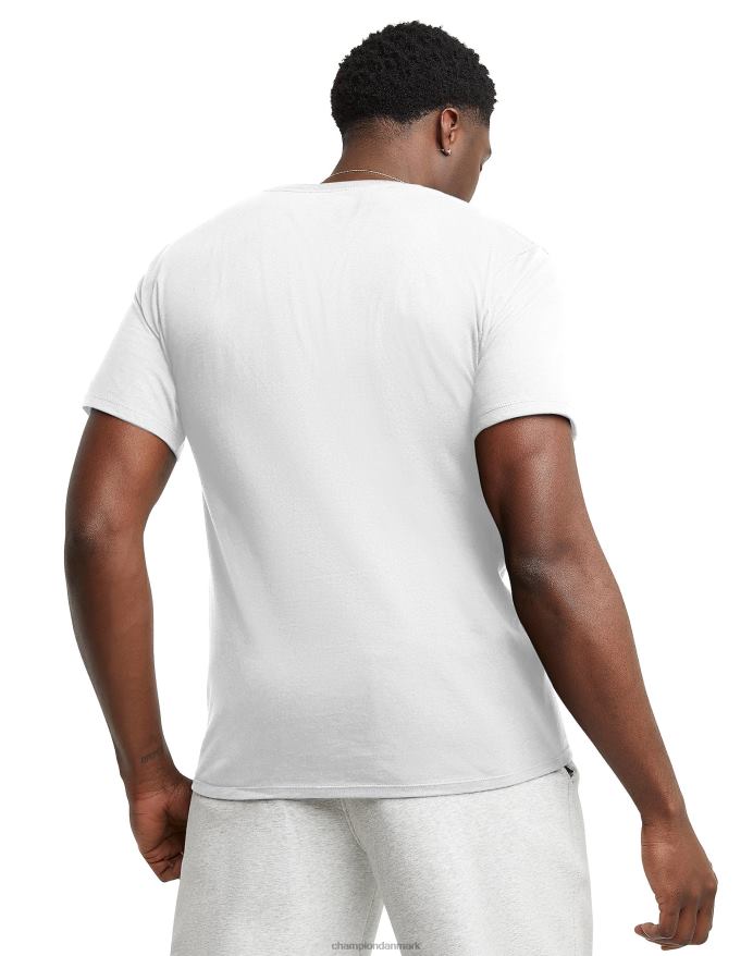 Champion klassiske grafiske t-shirts stablet c-logoer V6J66560 hvid