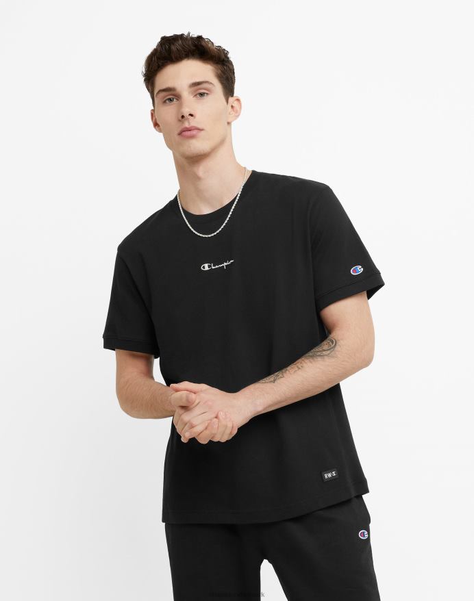 Champion mellemvægt T-shirt med omvendt vævning V6J66532 sort
