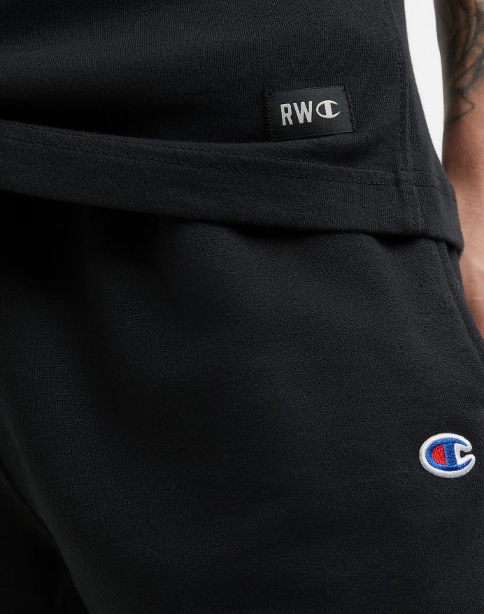 Champion mellemvægt T-shirt med omvendt vævning V6J66532 sort