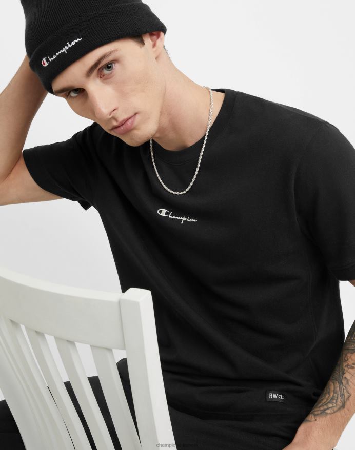 Champion mellemvægt T-shirt med omvendt vævning V6J66532 sort
