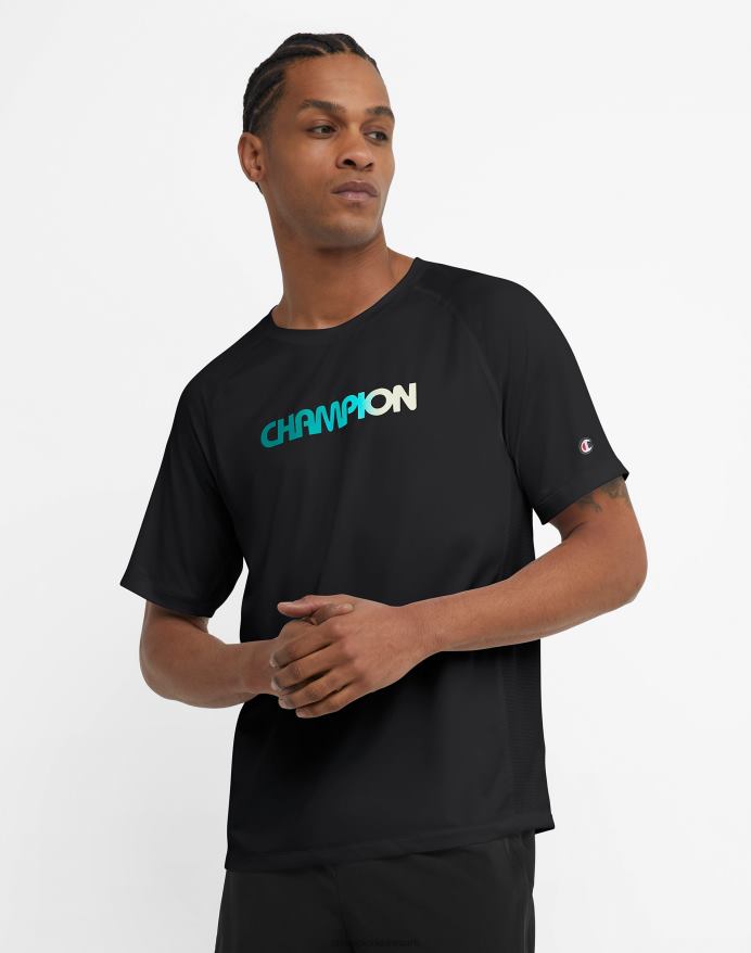 Champion mvp grafisk mesh tee gradient logo V6J66557 sort