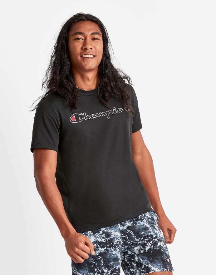 Champion mvp t-shirt klassisk script V6J66546 sort