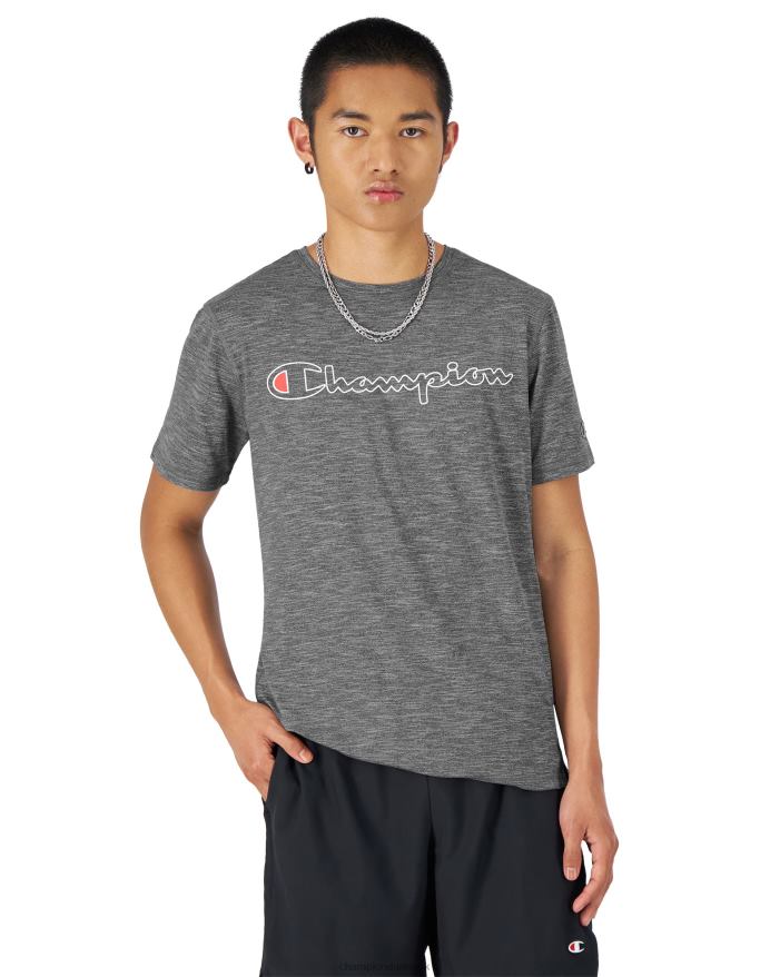 Champion mvp t-shirt klassisk script V6J66549 jernbane grå lyng