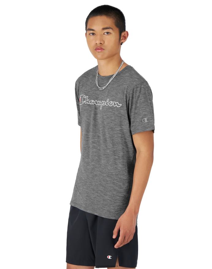 Champion mvp t-shirt klassisk script V6J66549 jernbane grå lyng