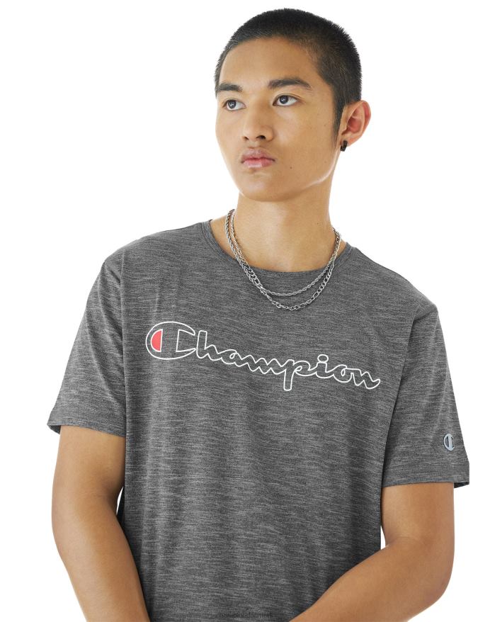 Champion mvp t-shirt klassisk script V6J66549 jernbane grå lyng