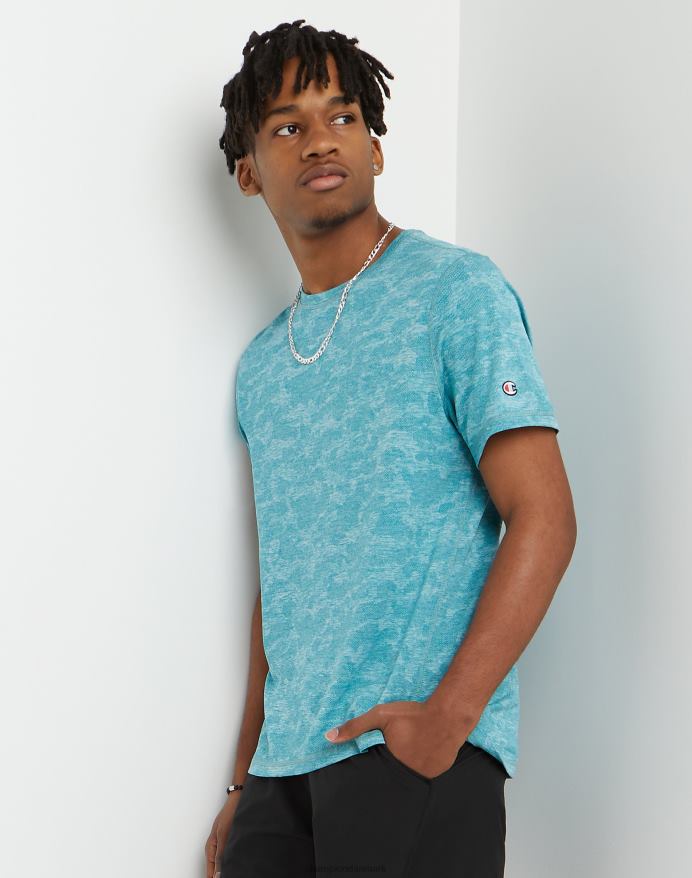 Champion mvp tee camo jacquard V6J66539 jungle mynte lyng