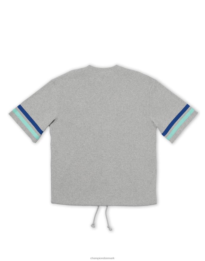 Champion premium vævet atletisk t-shirt med lynlås foran V6J66552 oxford grå