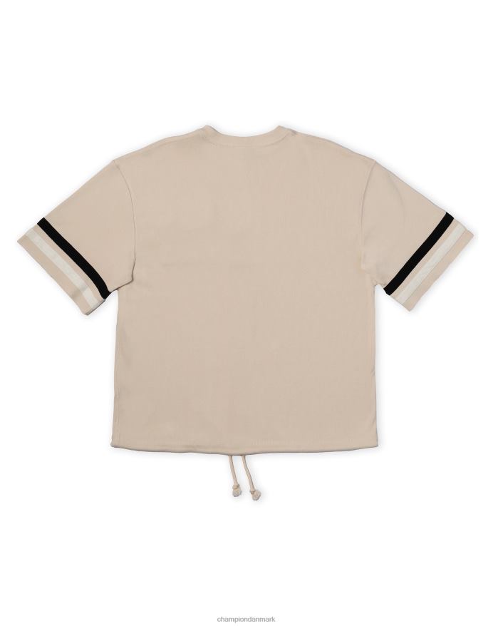 Champion premium vævet atletisk t-shirt med lynlås foran V6J66553 frisk solbrun