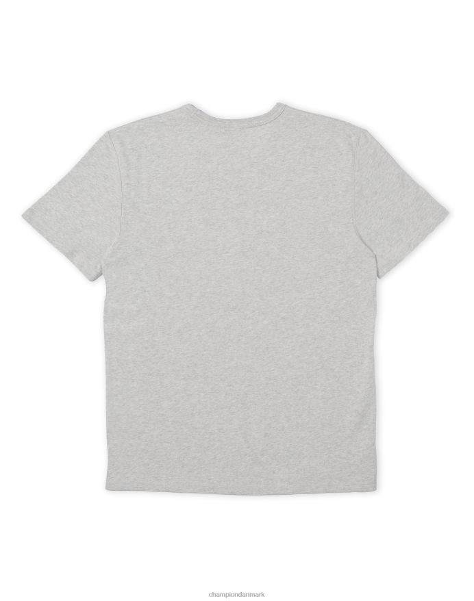 Champion premium vævet t-shirt kraftig 100 % bomuld c logo V6J66550 bleget stencremelyng