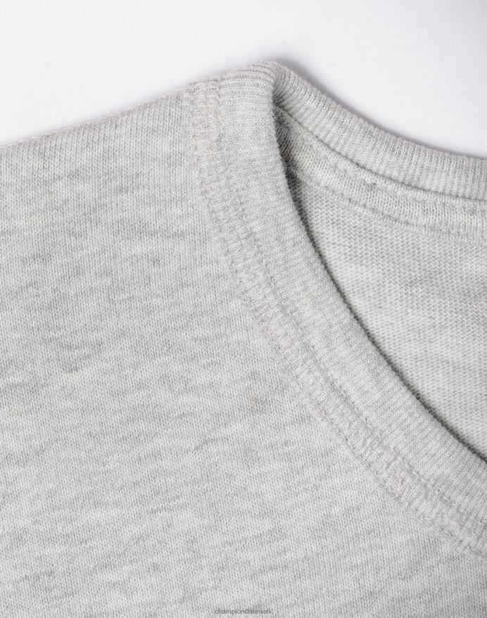 Champion premium vævet t-shirt kraftig 100 % bomuld c logo V6J66550 bleget stencremelyng