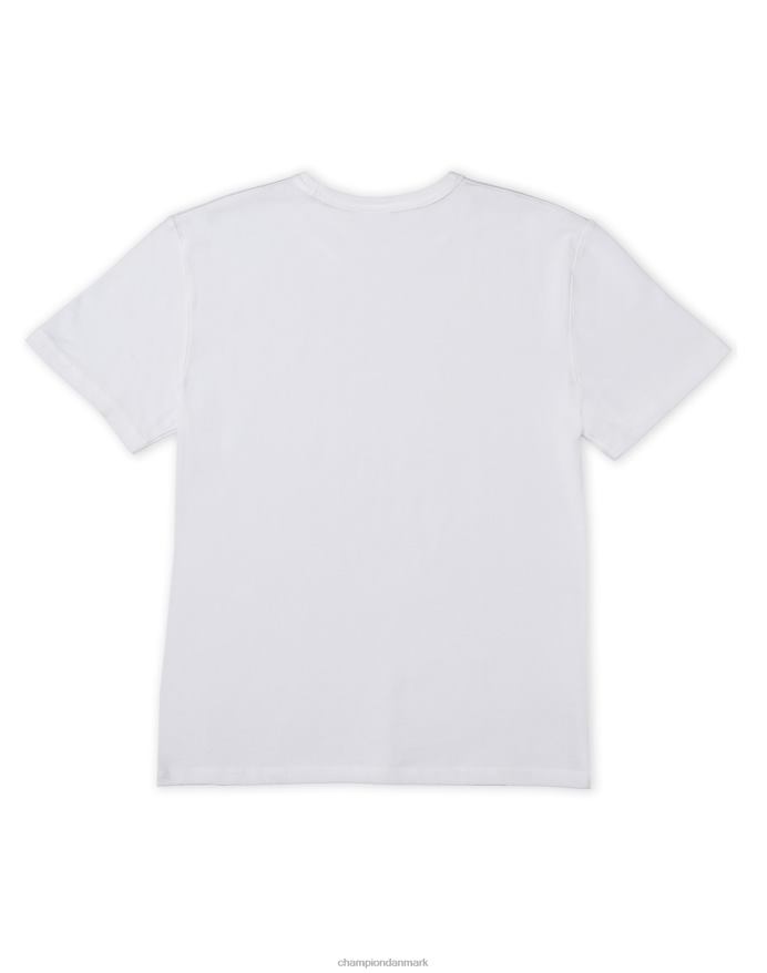 Champion premium vævet t-shirt kraftig 100 % bomuld c logo V6J66551 hvid