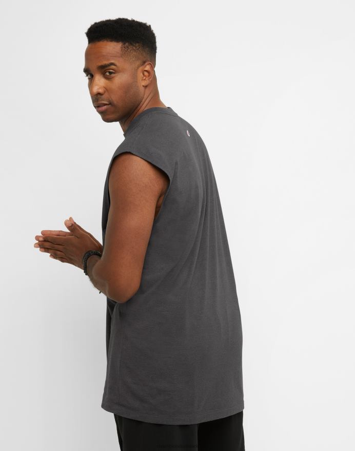 Champion store og høje klassiske muskeltank c script V6J66623 granitlyng
