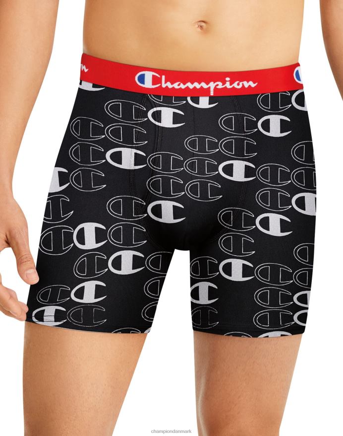 Champion boxershortspakke letvægts stretch fugttransporterende 3-pak sort assorteret V6J66673