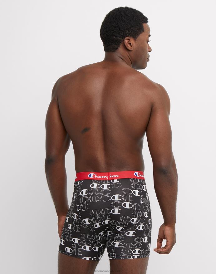 Champion boxershortspakke letvægts stretch fugttransporterende 3-pak sort assorteret V6J66673