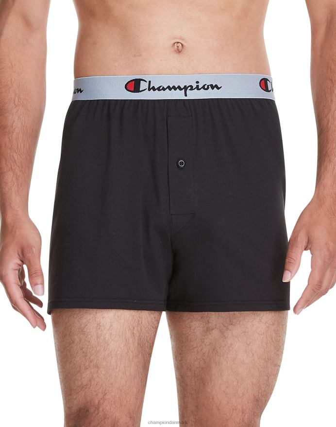Champion hverdagskomfort boxerspak bomuld stretch camo grå & assorteret 3-pak V6J66674