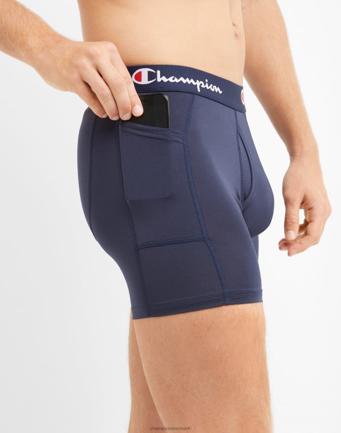 Champion lette stretch boxershorts med lommepakke fugttransporterende anti-lugt 3-pak V6J66660 assorteret
