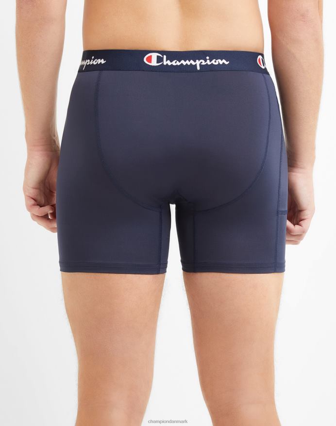 Champion lette stretch boxershorts med lommepakke fugttransporterende anti-lugt 3-pak V6J66660 assorteret