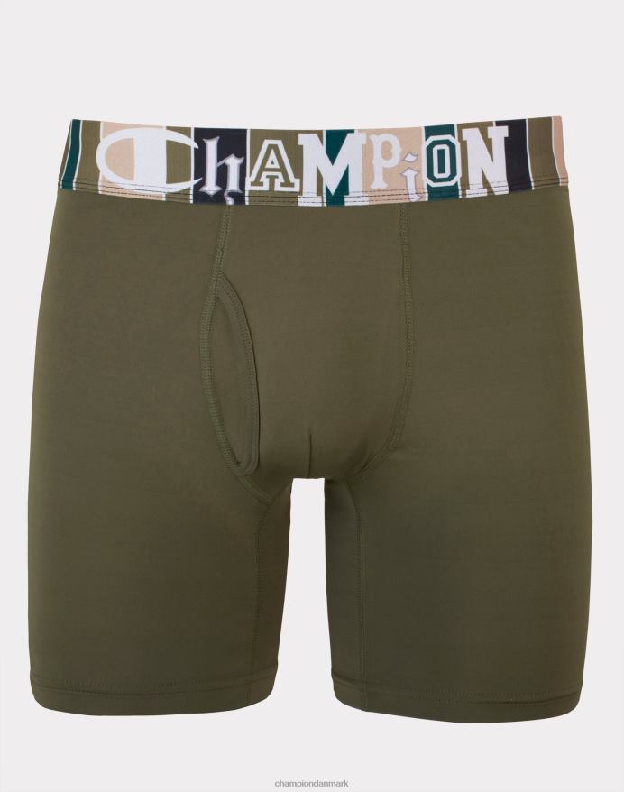 Champion specialbokser-trusser med blandede bogstaver V6J66672 fragt oliven