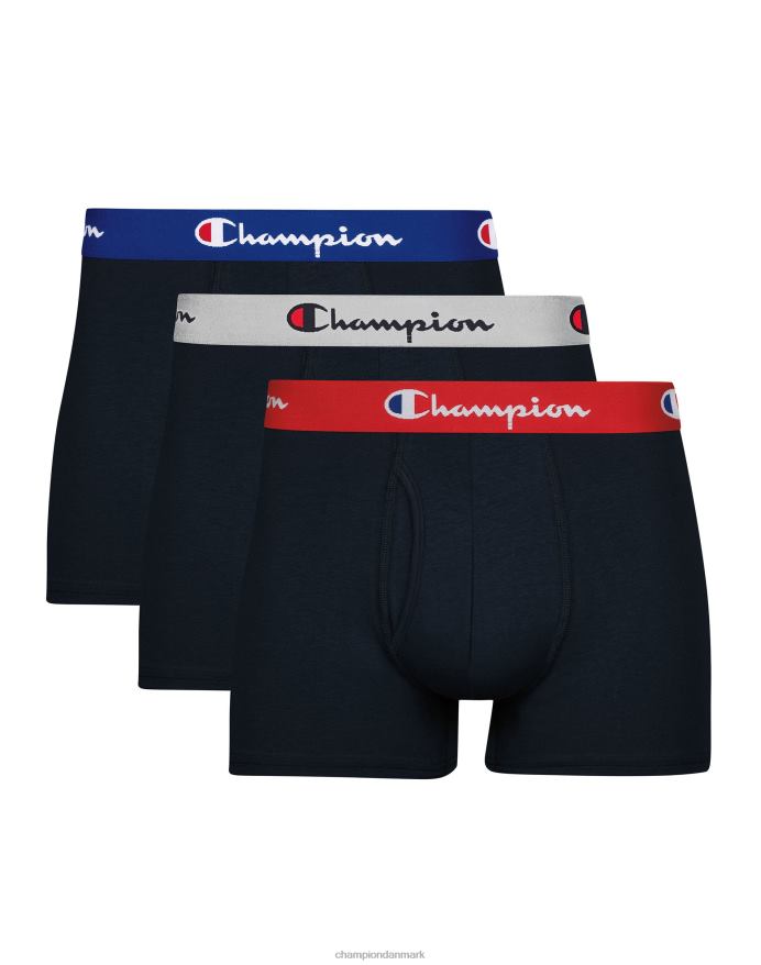 Champion trunks pack fugttransporterende anti-lugt stretch bomuld 3-pack sort V6J66687