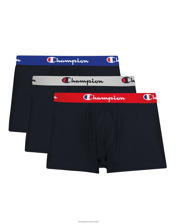 Champion trunks pack fugttransporterende anti-lugt stretch bomuld 3-pack sort V6J66687