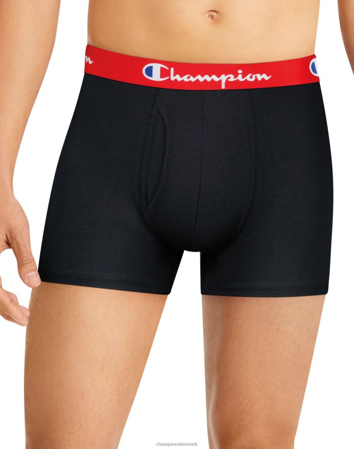 Champion trunks pack fugttransporterende anti-lugt stretch bomuld 3-pack sort V6J66687